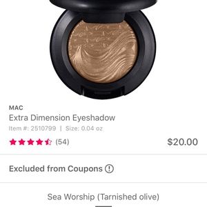 Mac Eyeshadow in Sea Worship✨